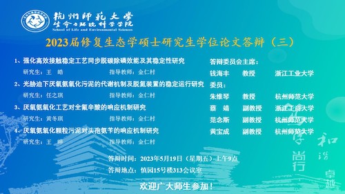 生科院硕士毕业生答辩海报 20230517
